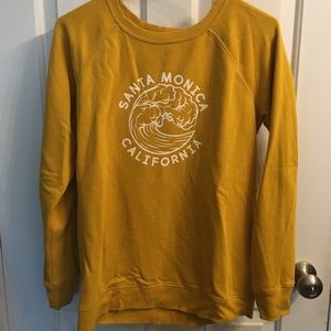 Gold Santa Monica sweatshirt